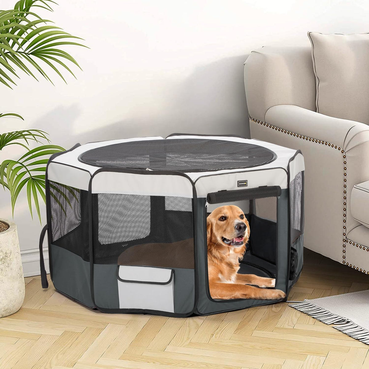 donoro dog playpen portable pet play pens for on a desk or shelf