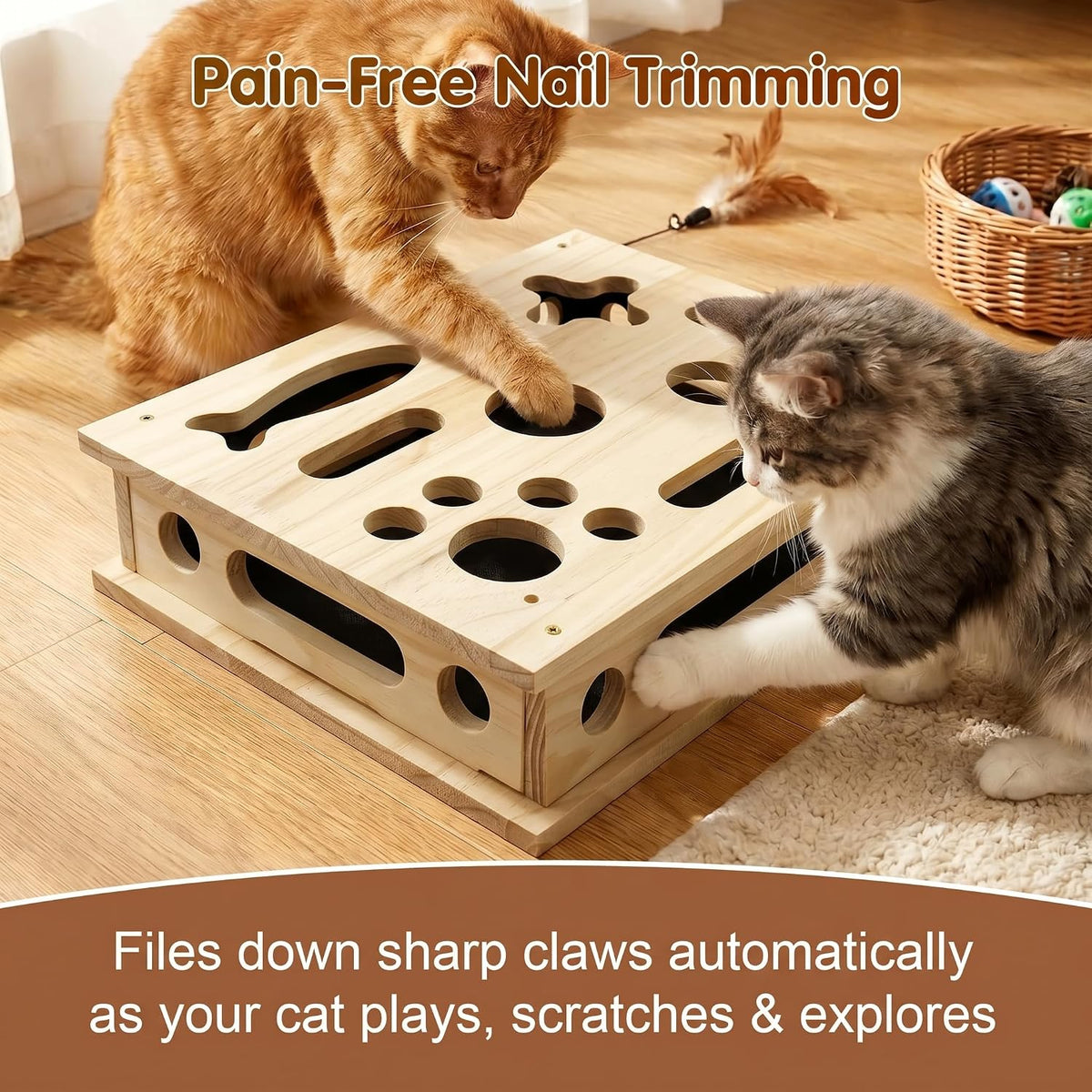 2026 new cat nail file scratcher, cat scratch shown in use