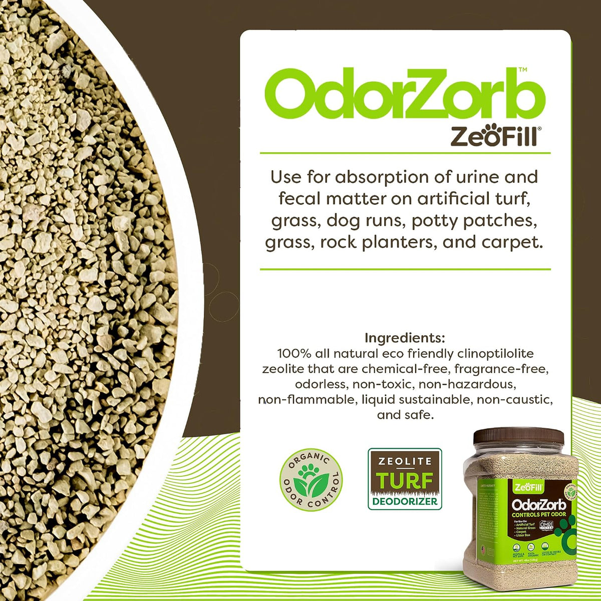 zeofill dog urine odor eliminator for yards &, close-up detail