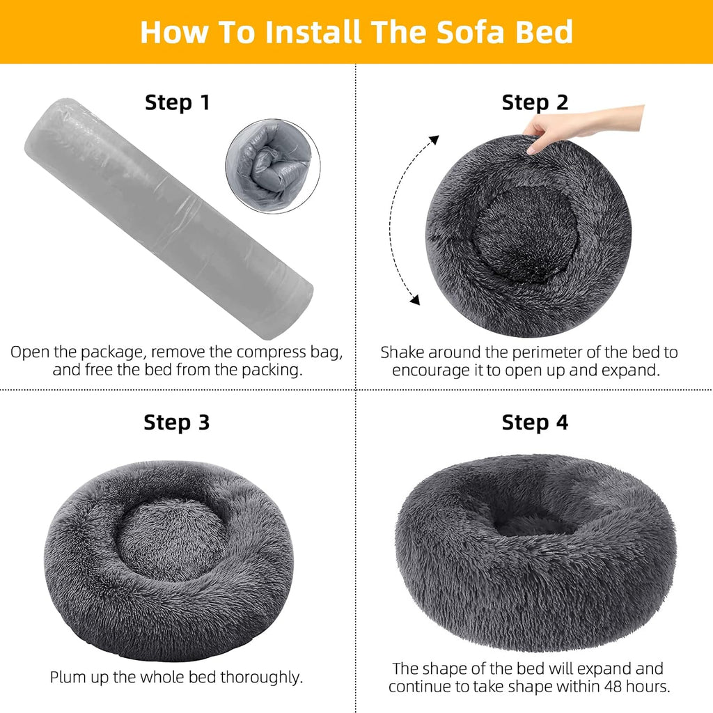 nisrada dog bed for small medium large dogs, package contents
