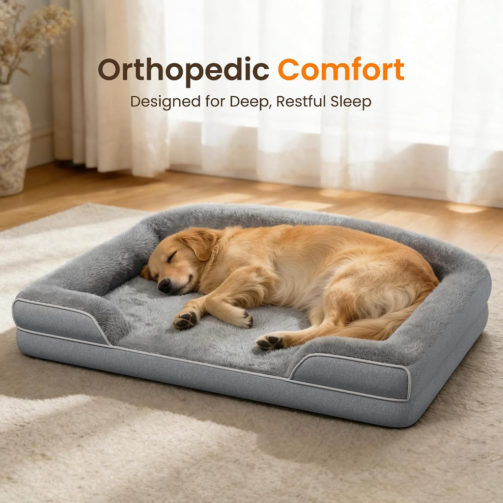orthopedic dog bed for extra large dogs, 45"x30", close-up detail