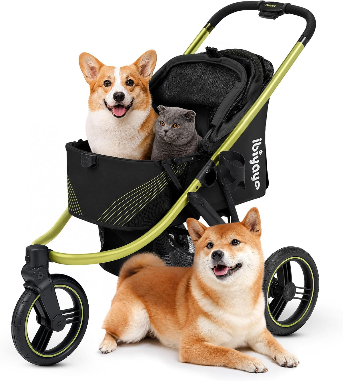 ibiyaya the beast pet jogging stroller for all, main product view