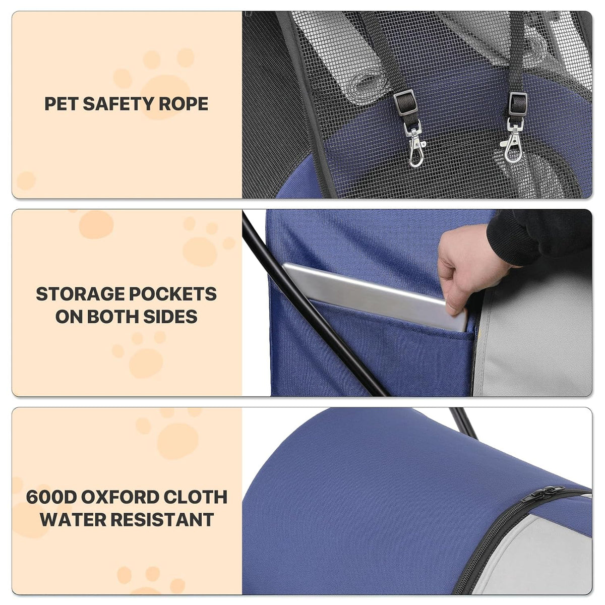 monibloom double dog stroller for small and medium, view 11