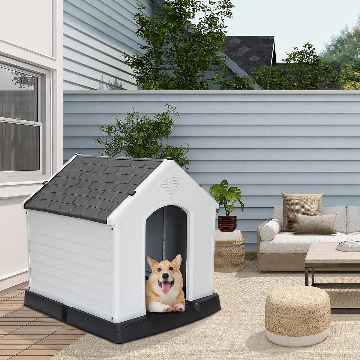 zeny large plastic dog house - waterproof dog, view 9