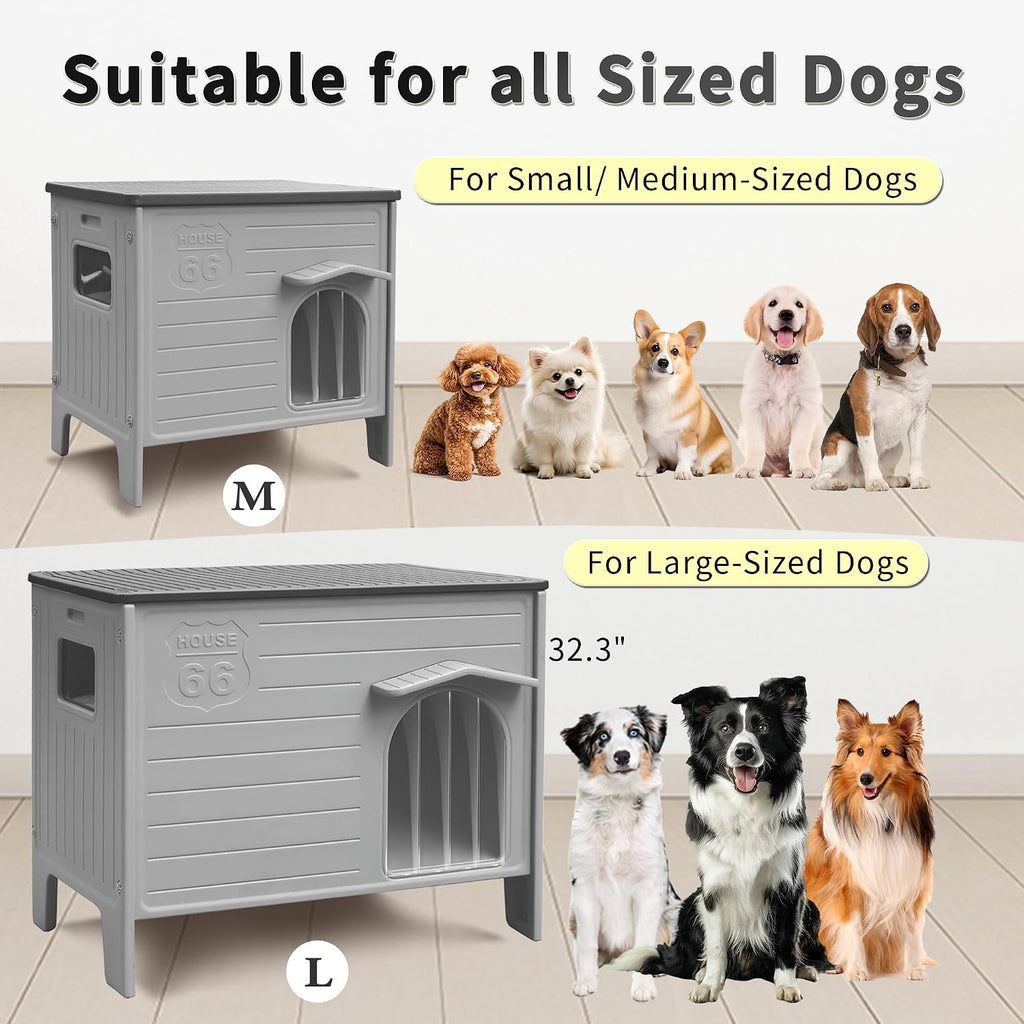 rockever dog house outdoor indoor for small medium on a desk or shelf
