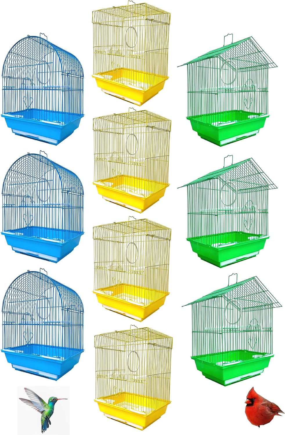 lot of 10 aviary breeding bird cages, mixed, main product view