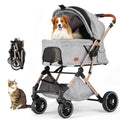 echosmile small medium dogs stroller 4-wheel pet strollers, main product view