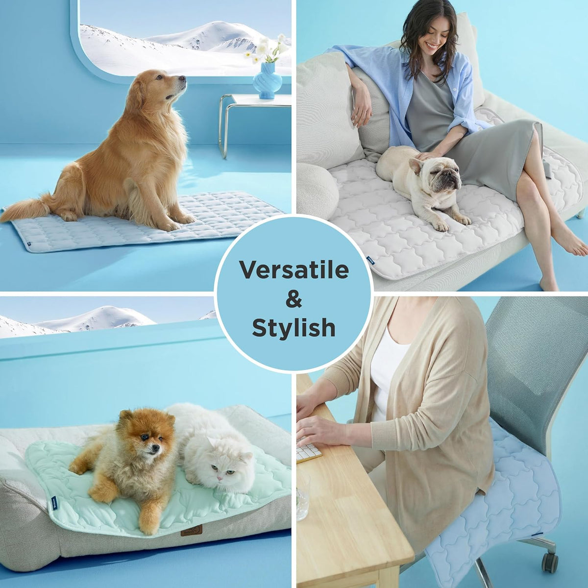 bedsure arcticmax™ cooling mat for large dogs,q-max>0.5 chill, package contents