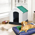 dwvo large dog house, 41.3''l*38''w*38.8''h, green, main product view