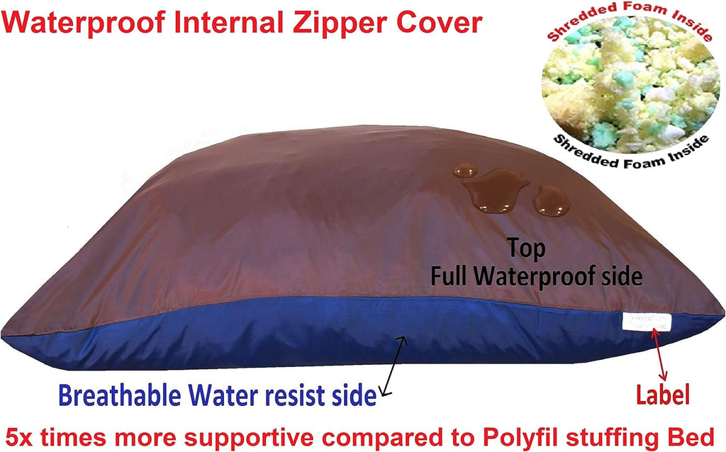 dogbed4less xxl orthopedic extreme comfort memory foam dog, close-up detail
