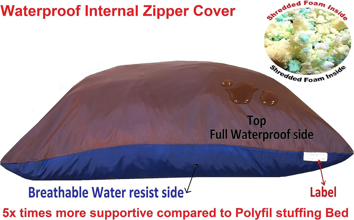 dogbed4less xxl orthopedic extreme comfort memory foam dog, close-up detail