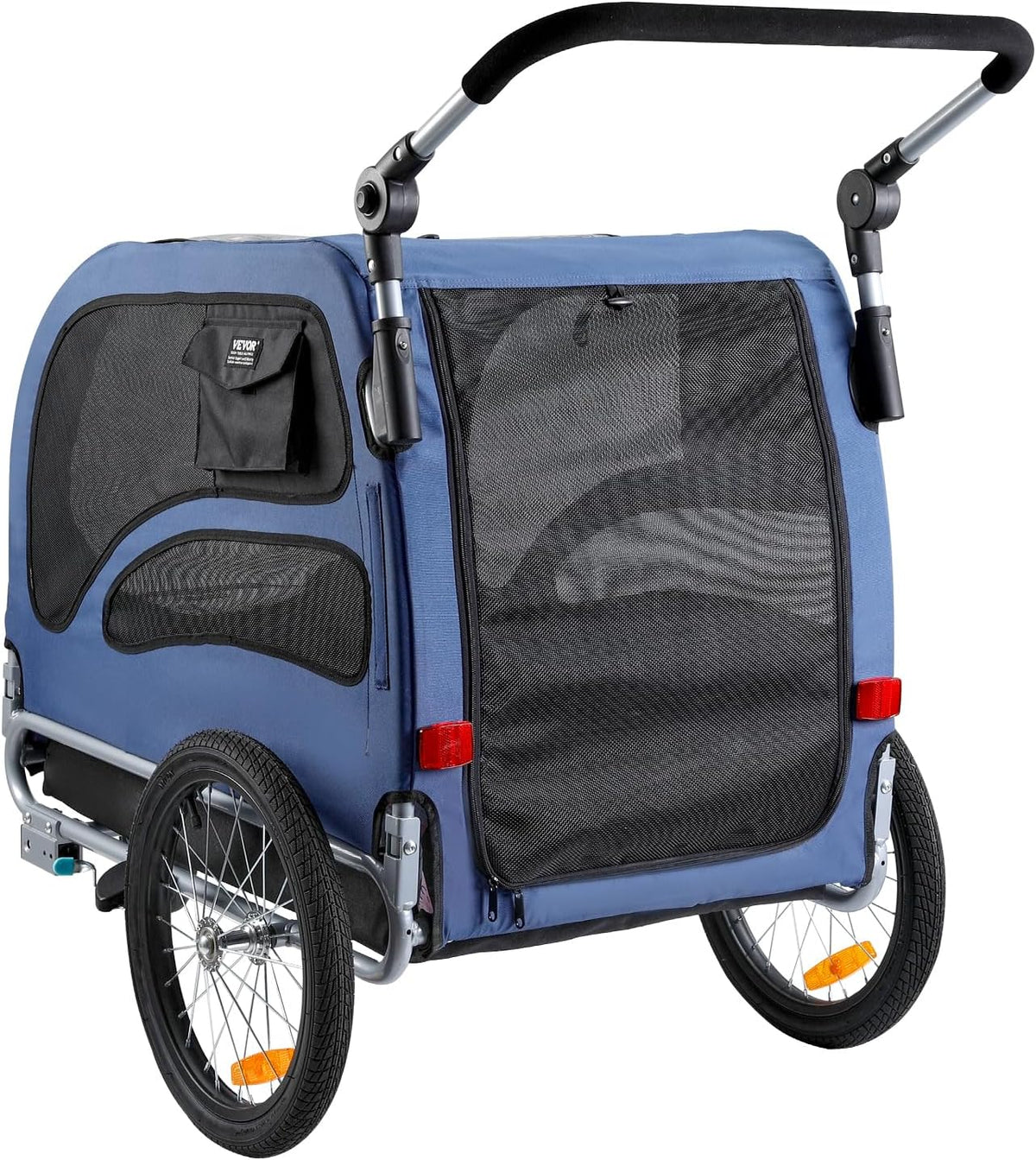 vevor dog bike trailer, supports up to 66/88/100, view 9