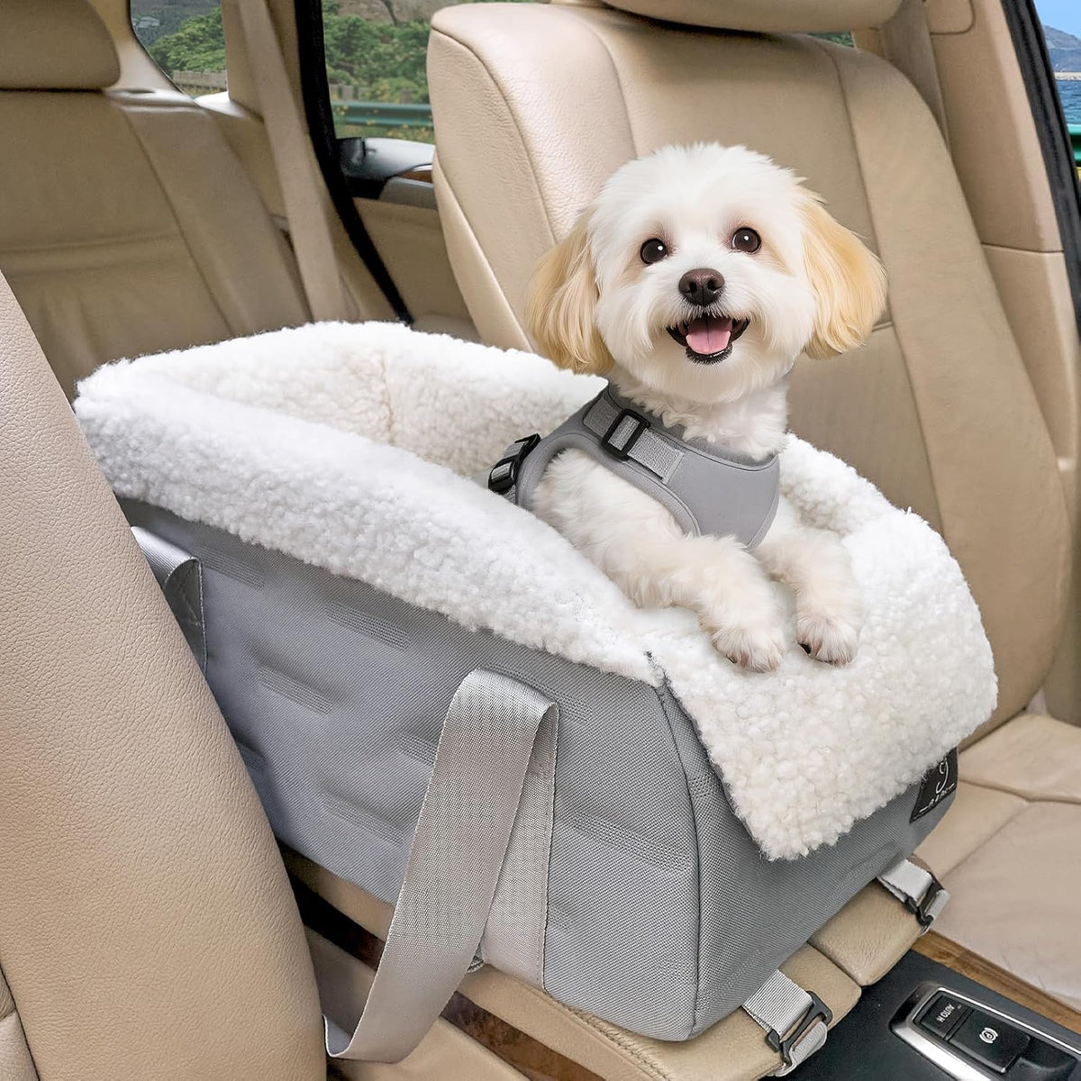 center console dog car seat for small dogs, main product view