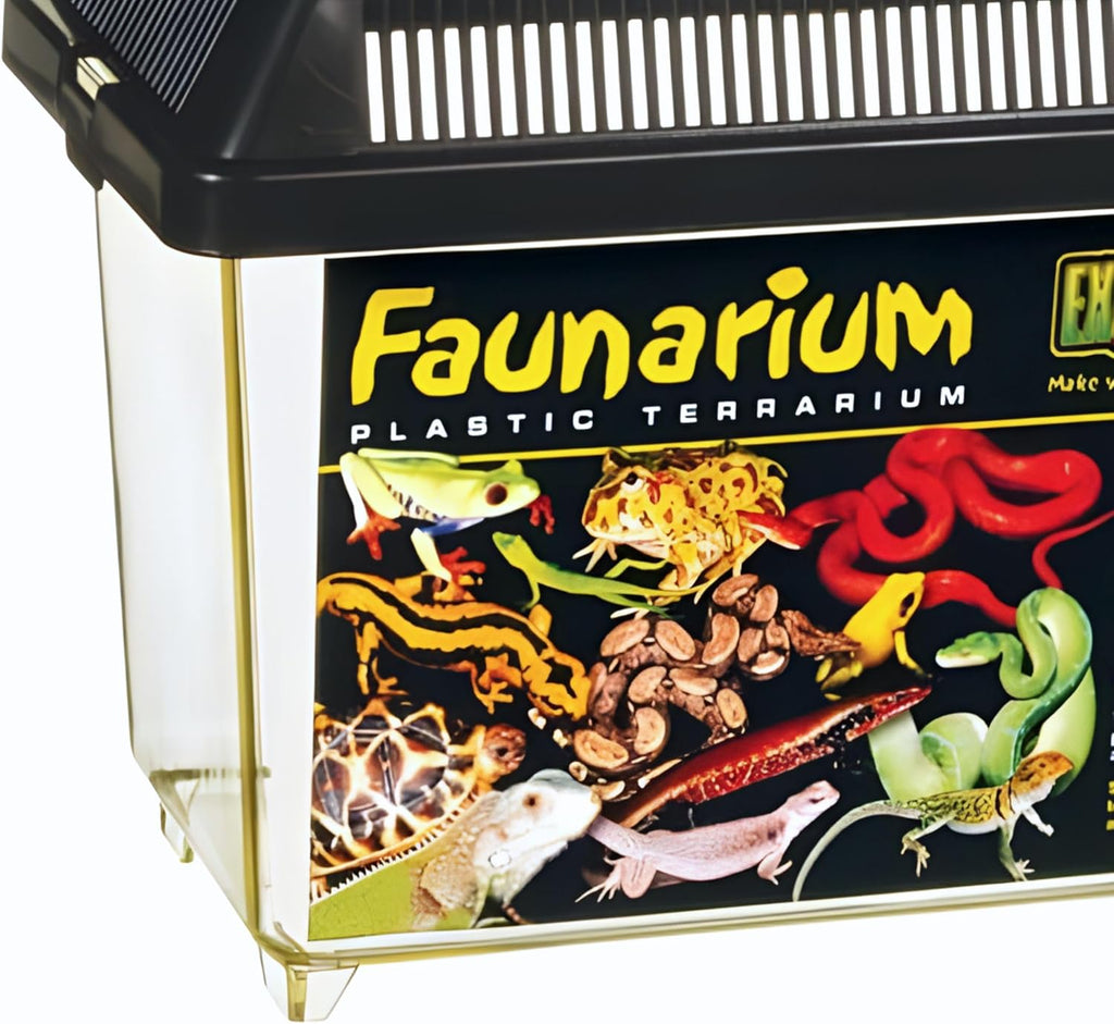 exo terra faunarium, plastic reptile terrarium, large, pt2265, close-up detail