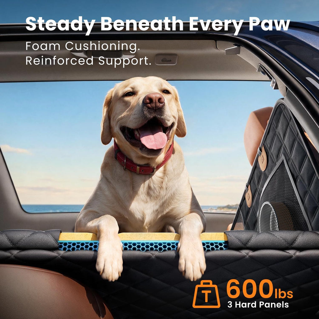 reevaa 3.0 hard bottom dog car seat cover, side view