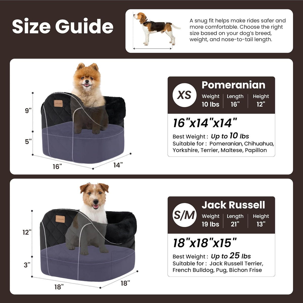 lesure dog car seats for small dogs,safety pet, close-up detail