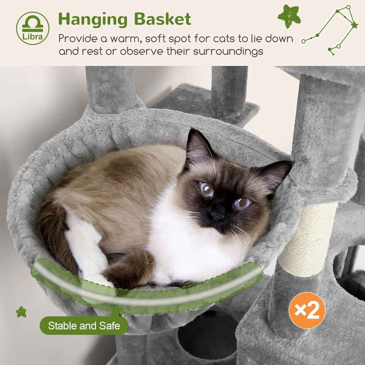 globlazer z78 heavy duty cat tree for 20lbs, side view