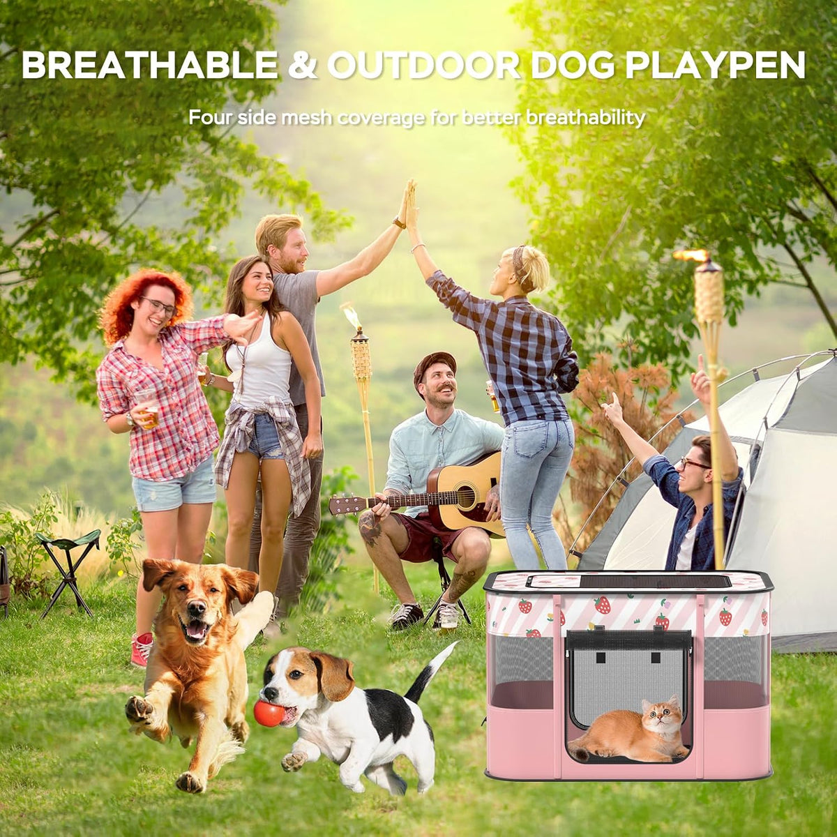 dog and cat pop play pen,pets houses for shown in use