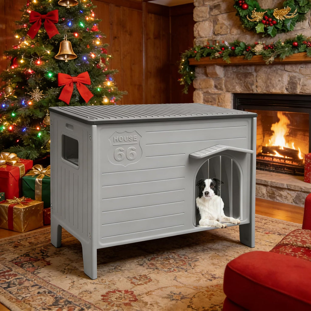 dog house outdoor weatherpoof plastic large dogs houses, package contents