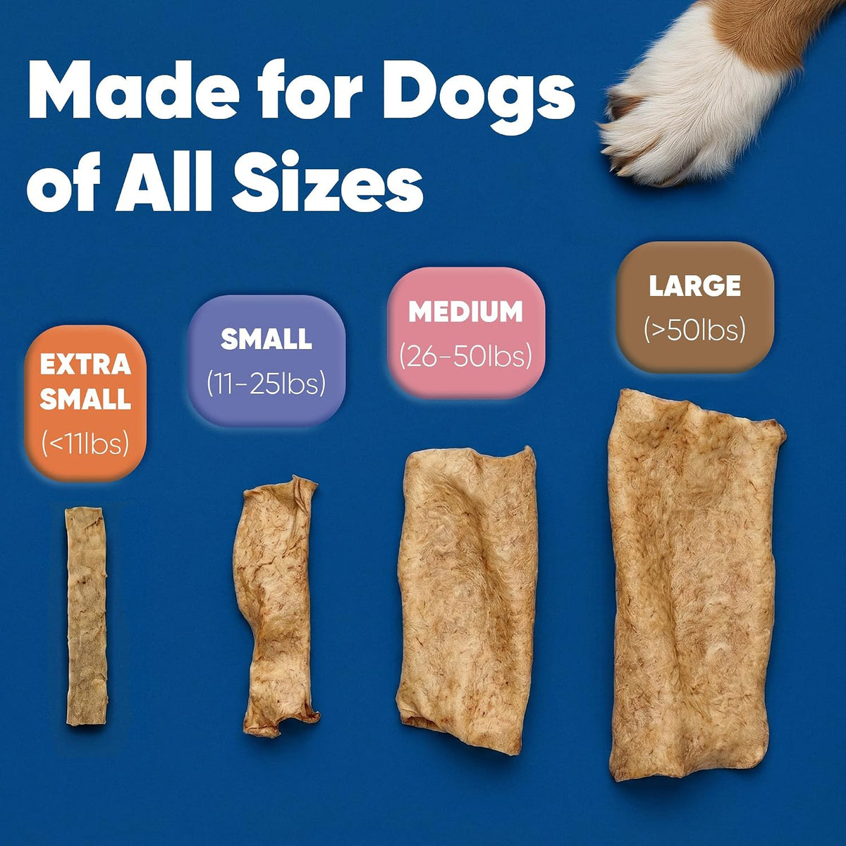 c.e.t. enzymatic oral hygiene chews for dogs, tartar, side view