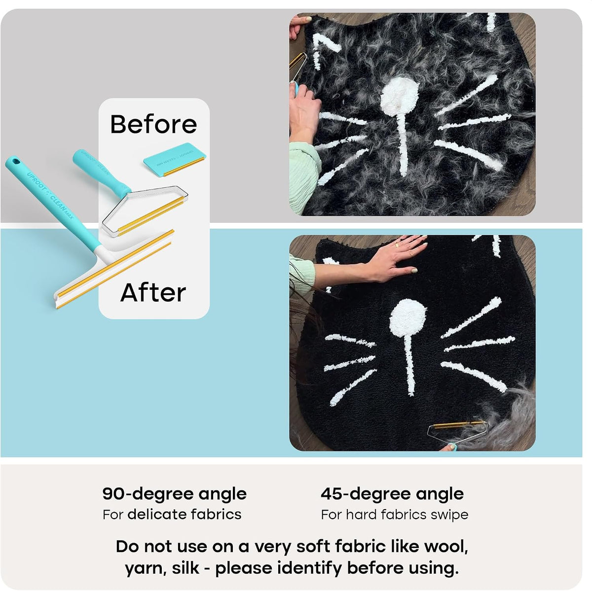 uproot clean fur-nado survival kit - uproot cleaner, side view