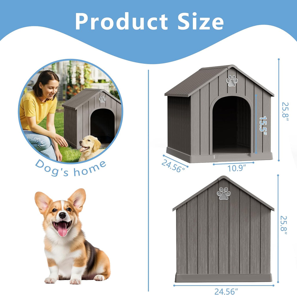 drato indoor & outdoor dog houses, resin material, package contents