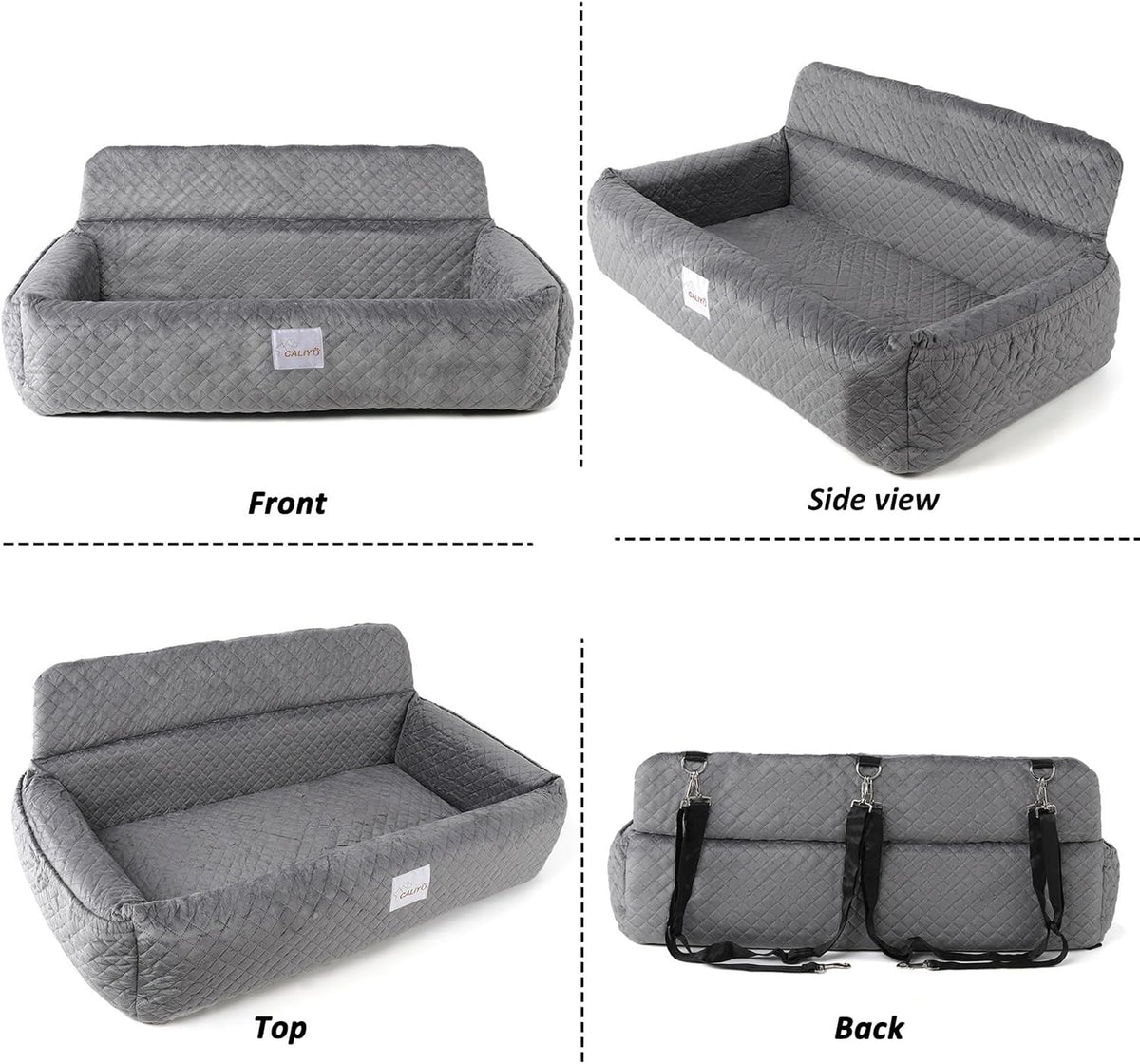 medium to large dog car seat，suitable for all, side view