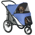 pawhut dog stroller easy one-hand fold for medium, main product view