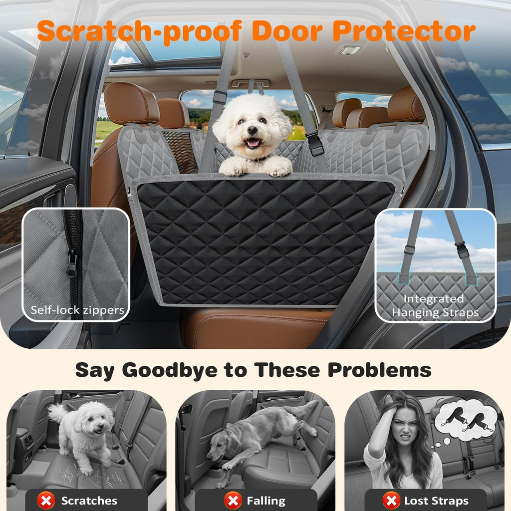 urpower 4 in 1 dog car seat cover, close-up detail