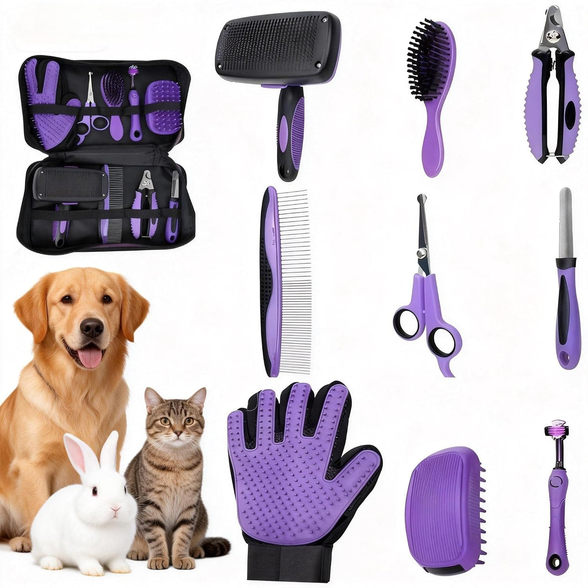 cat grooming kit,kitten puppy pet dog grooming kit,dog, main product view