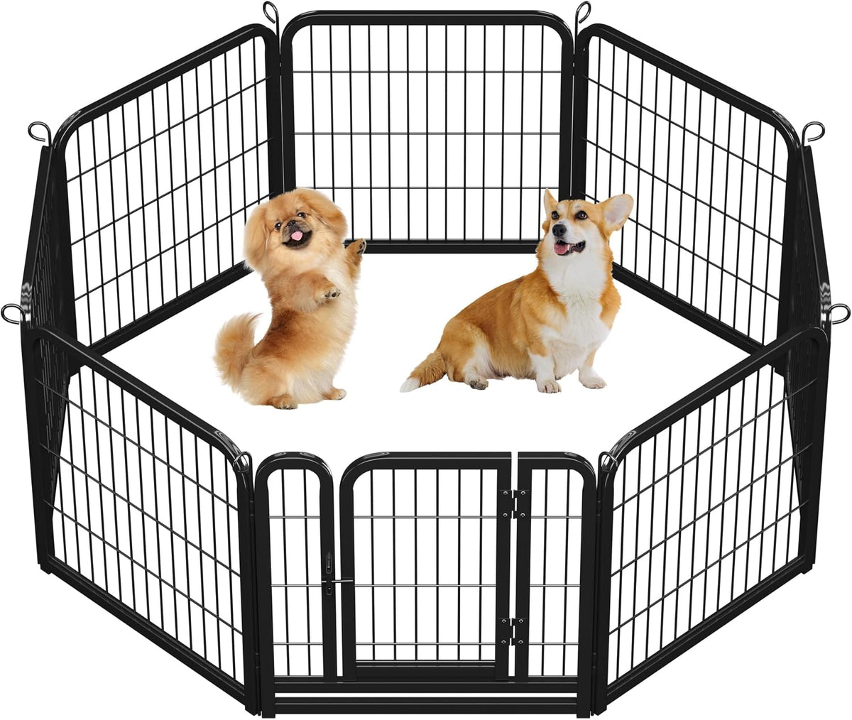 topeakmart dog playpen indoor 24 inch 8 panels, main product view