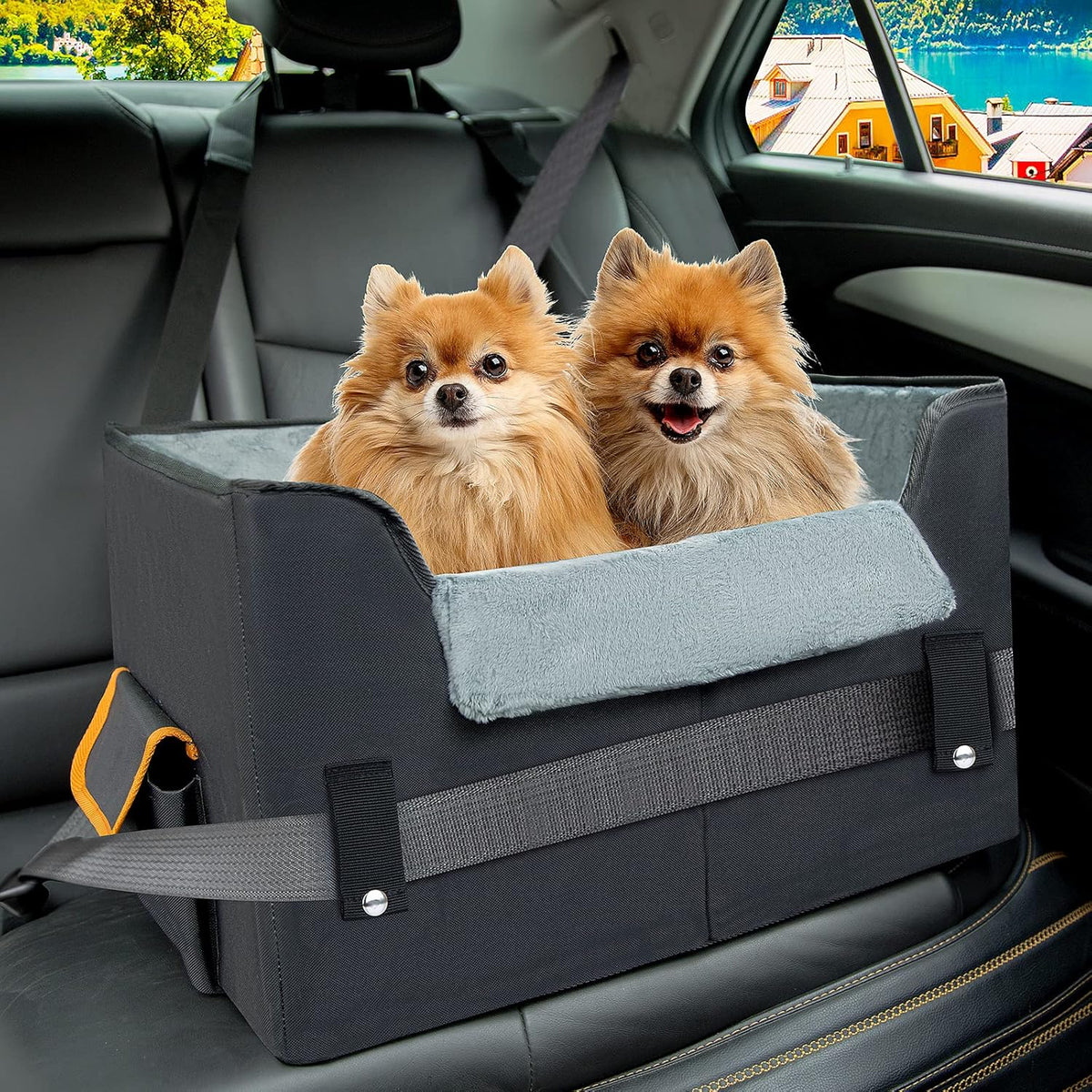 dog car seat for small dogs, elevated dog, main product view