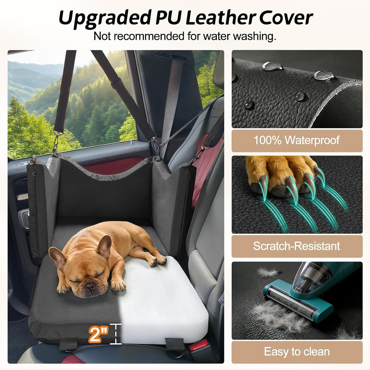 joejoy dog car seats for small medium dogs shown in use