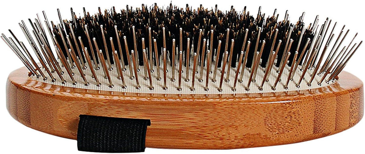 bass brush wire pin and wild boar palm, side view