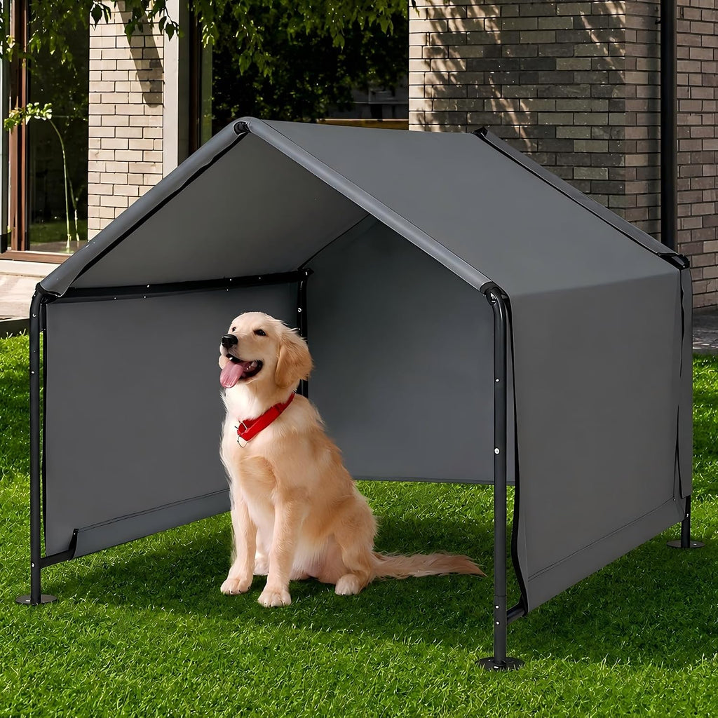 large dog shade for outside - outdoor dog shown in use