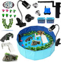 22.8 inch large size turtle tank habitat kit, main product view