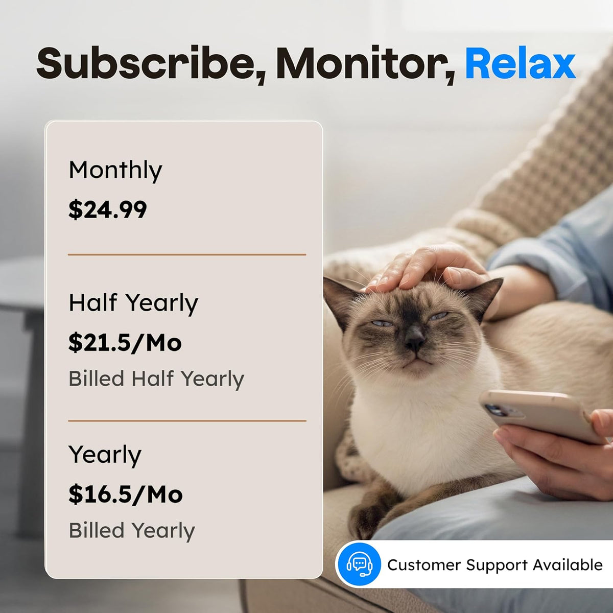 waggle rv pet temperature monitor - 4g cellular shown in use