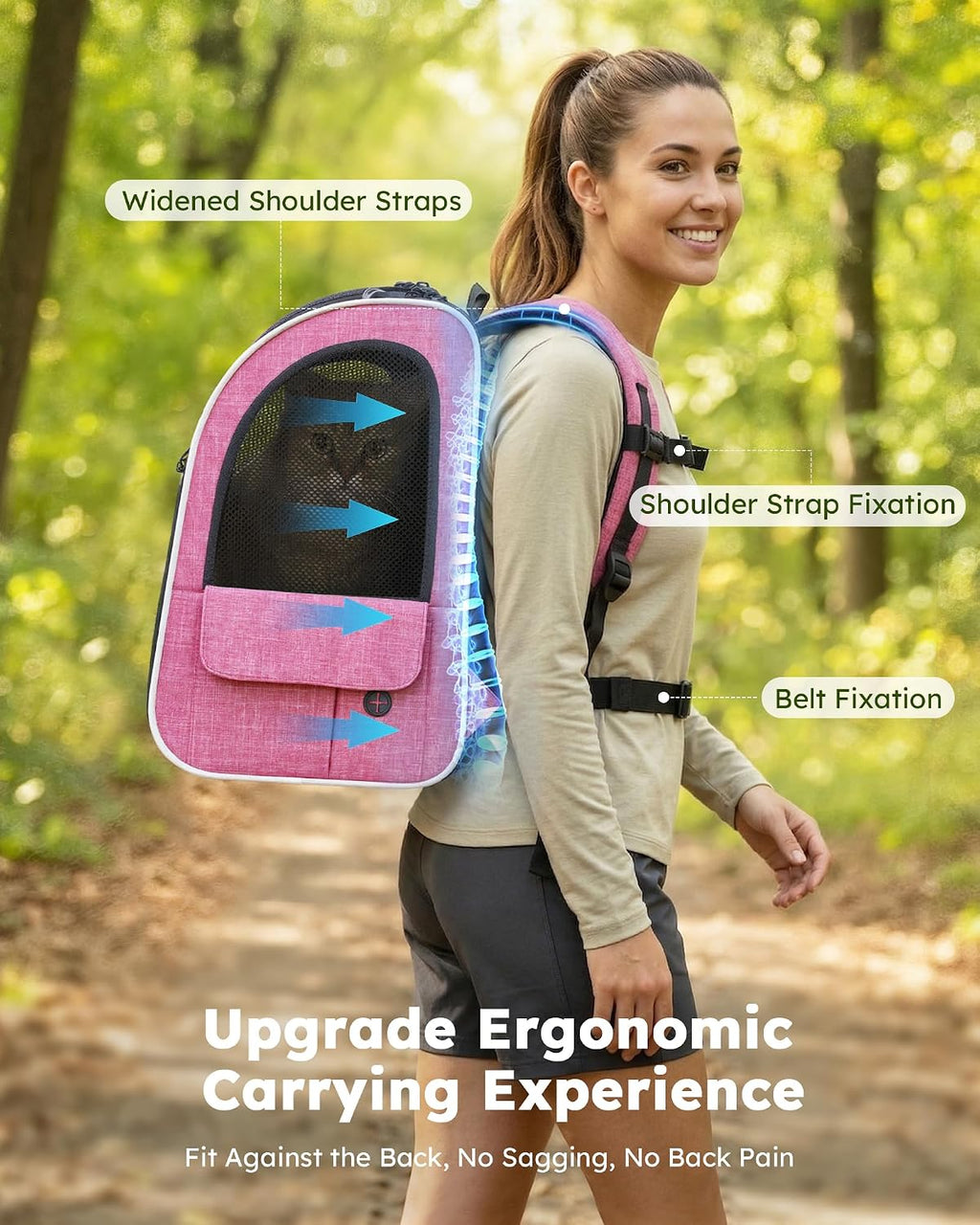 pecute cat backpack extendable, cat carrier backpack with, package contents