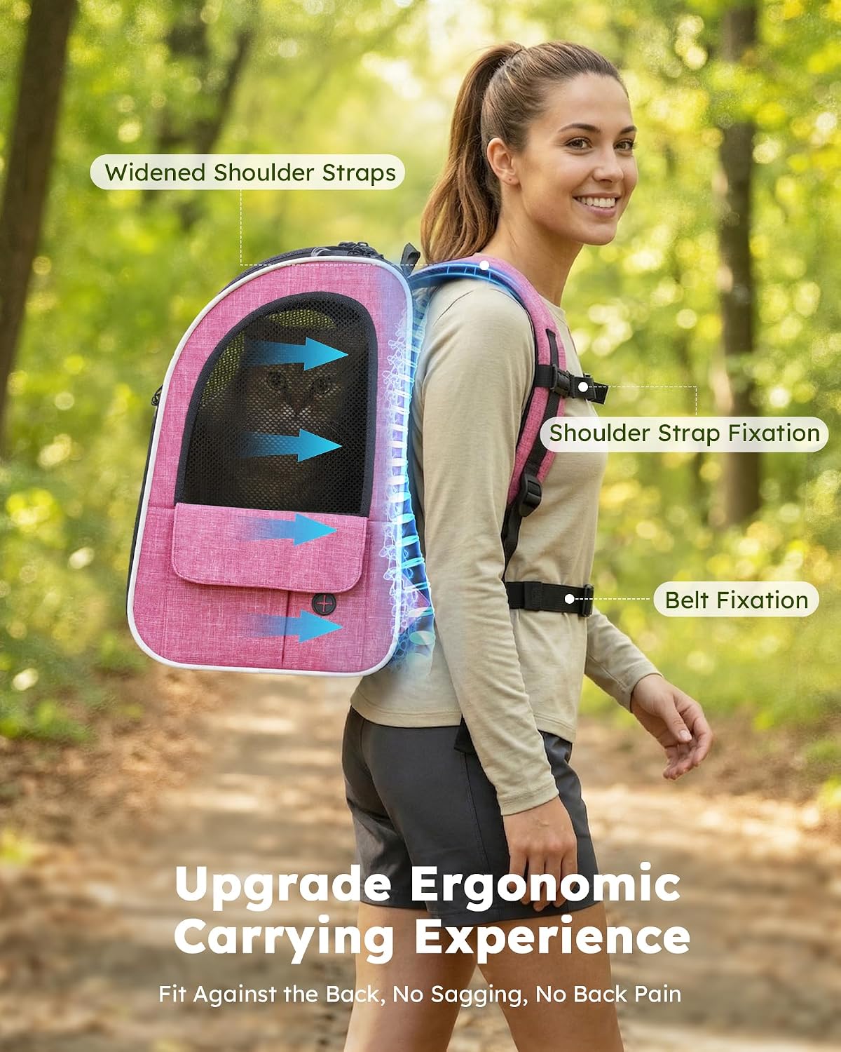 pecute cat backpack extendable, cat carrier backpack with, package contents