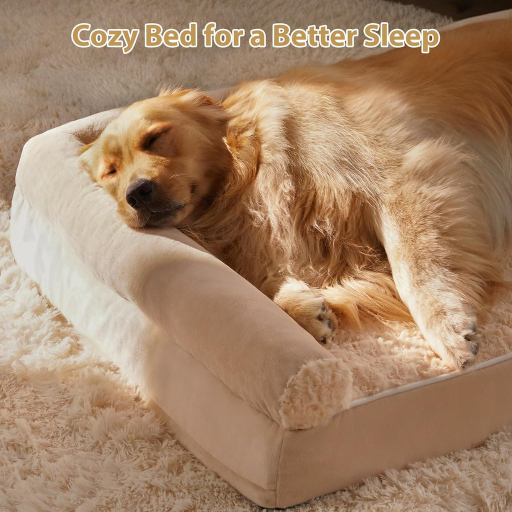 bfpethome orthopedic washable large dog bed for senior, close-up detail