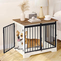 hzuaneri 31.9 in m dog crate furniture indoor, main product view