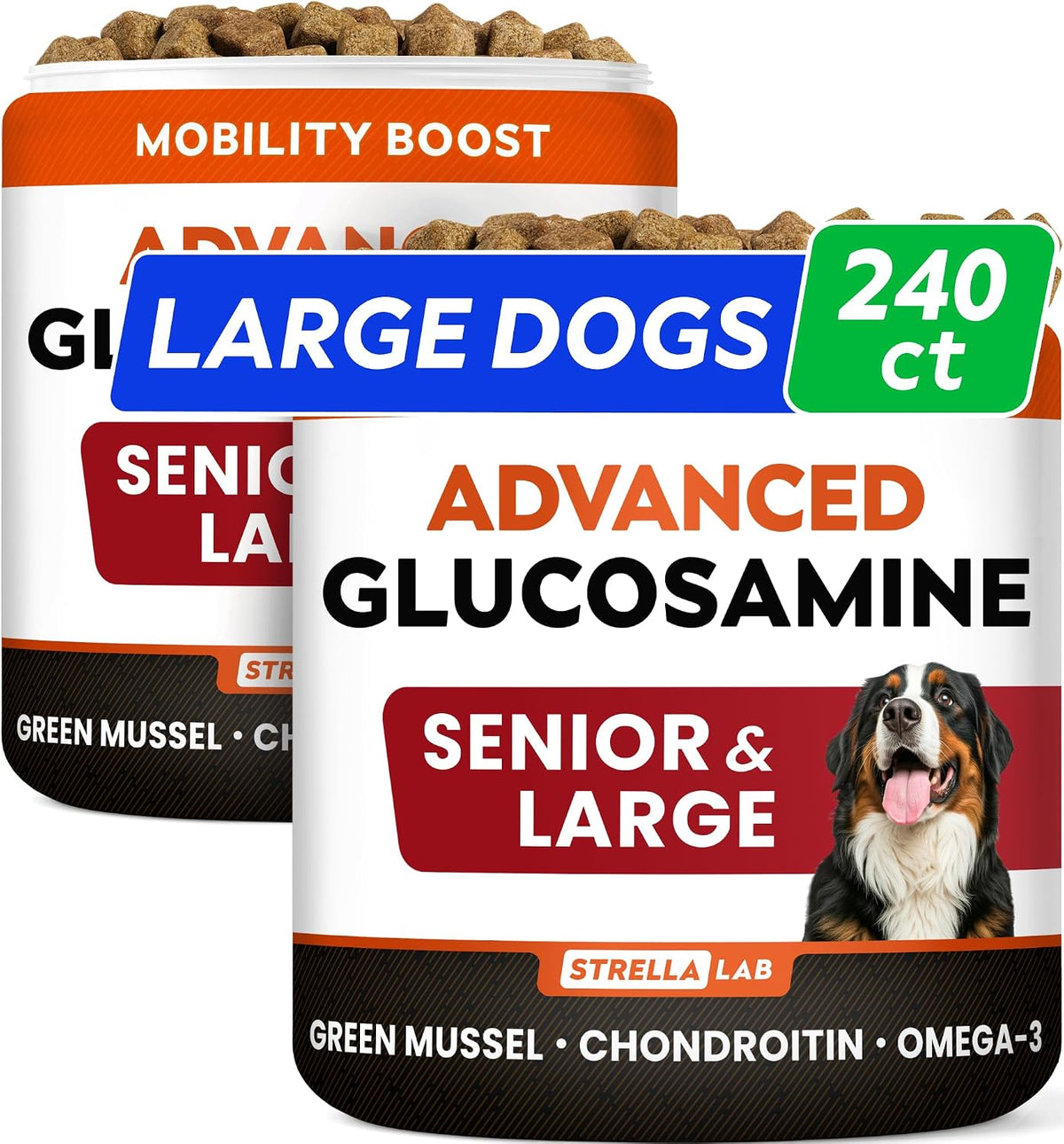 advanced glucosamine for dogs, collagen&green lipped mussel, main product view
