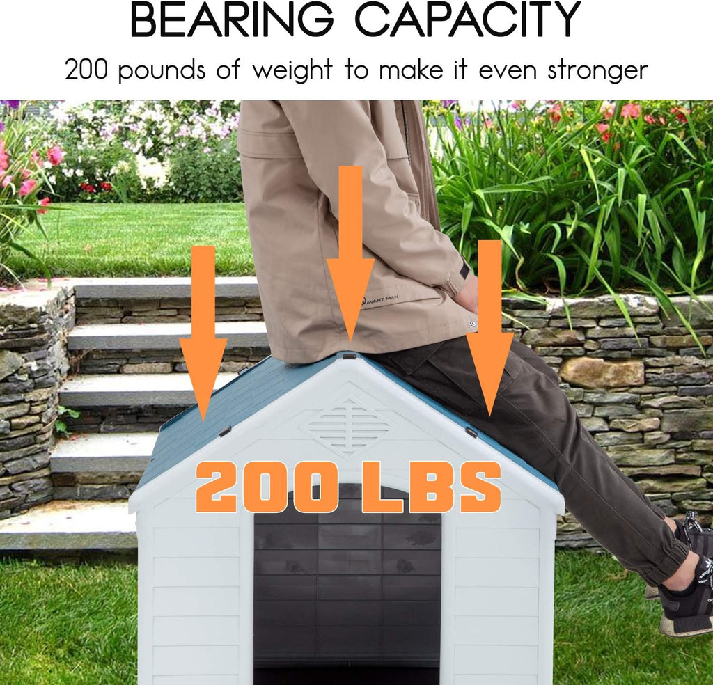 bestpet dog house indoor outdoor insulated kennel durable, side view
