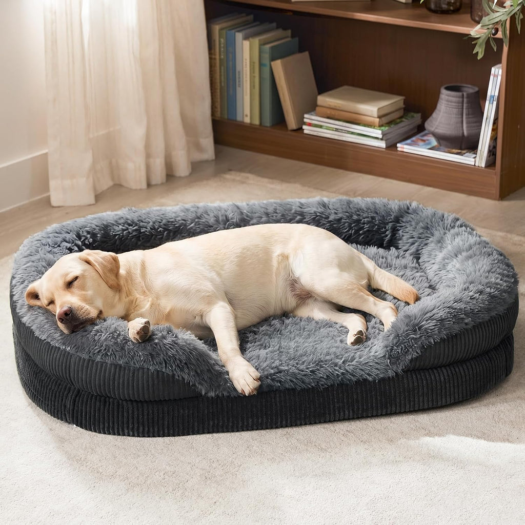 invenho fluffy orthopedic dog beds large sized dog, main product view