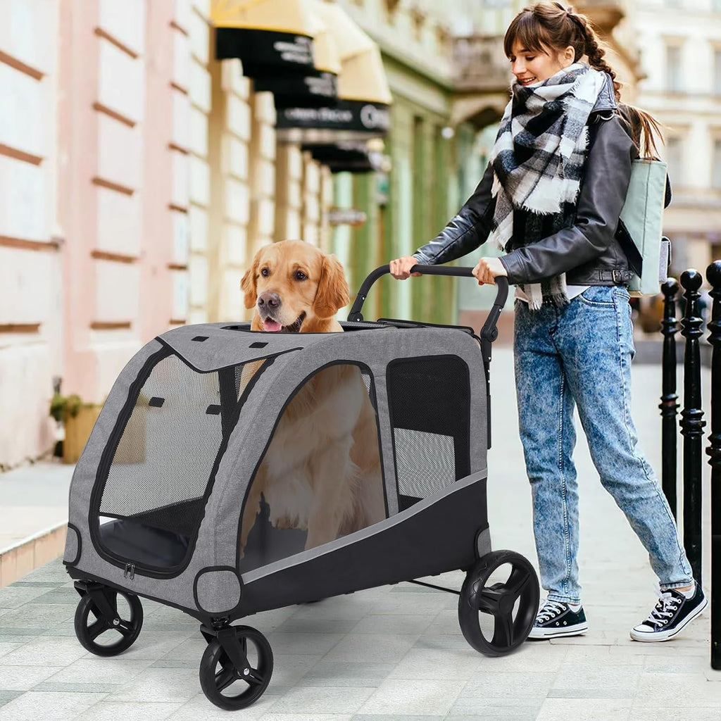 saudism dog stroller for large & medium dogs, package contents