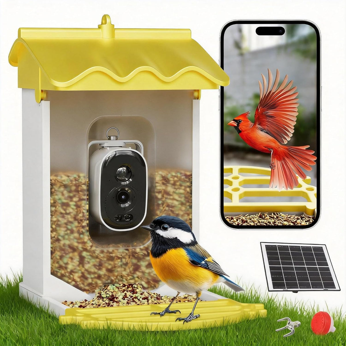 garvee smart bird feeder, 2l capacity, with 4k, main product view