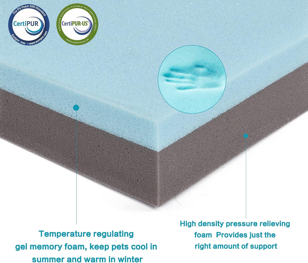 orthopedic memory foam dog bed, cooling dog beds on a desk or shelf