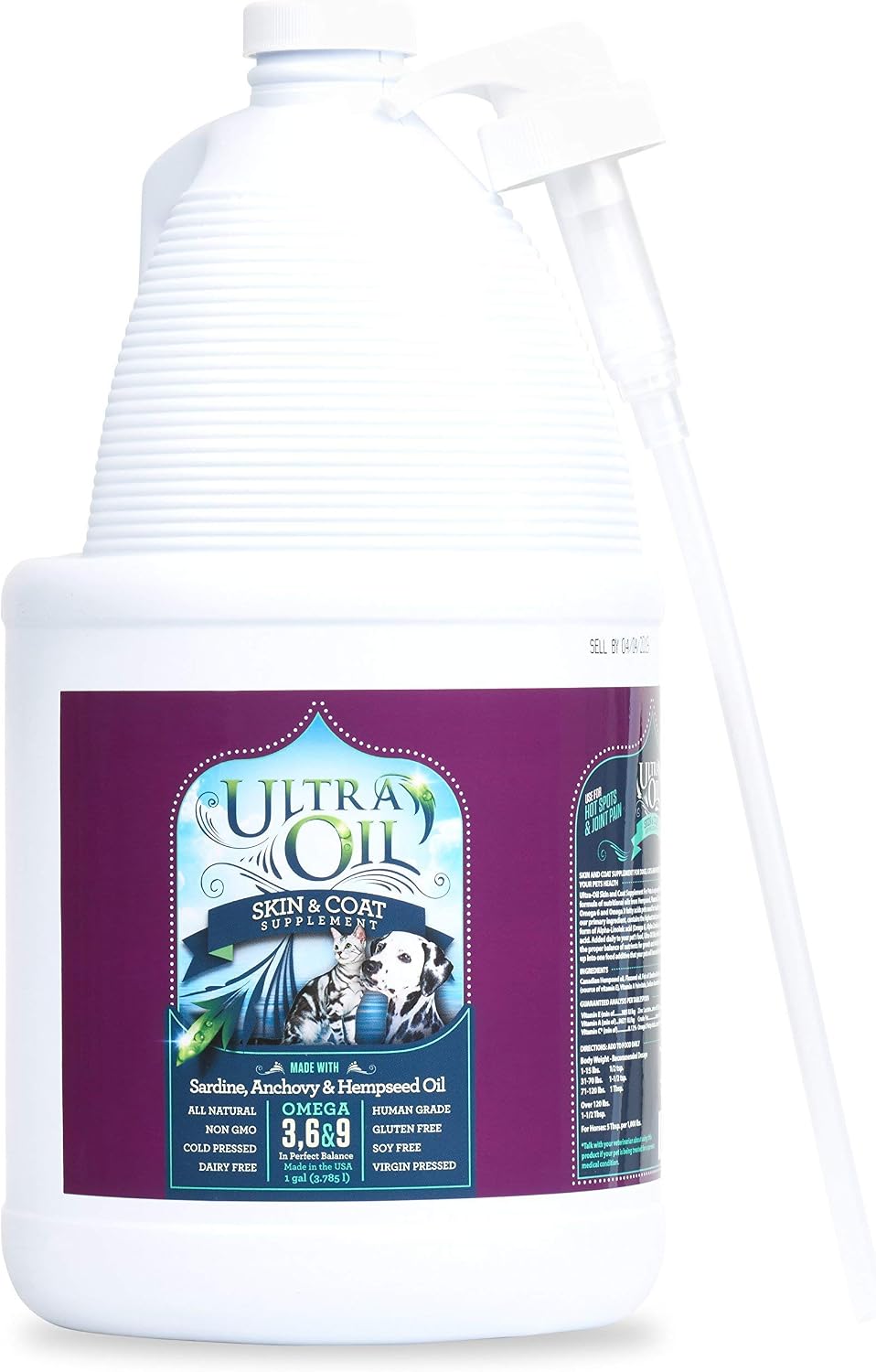 ultra oil skin and coat supplement for dogs, main product view