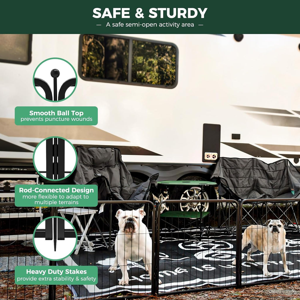 fxw rollick dog playpen, indoor, yard & rv, close-up detail