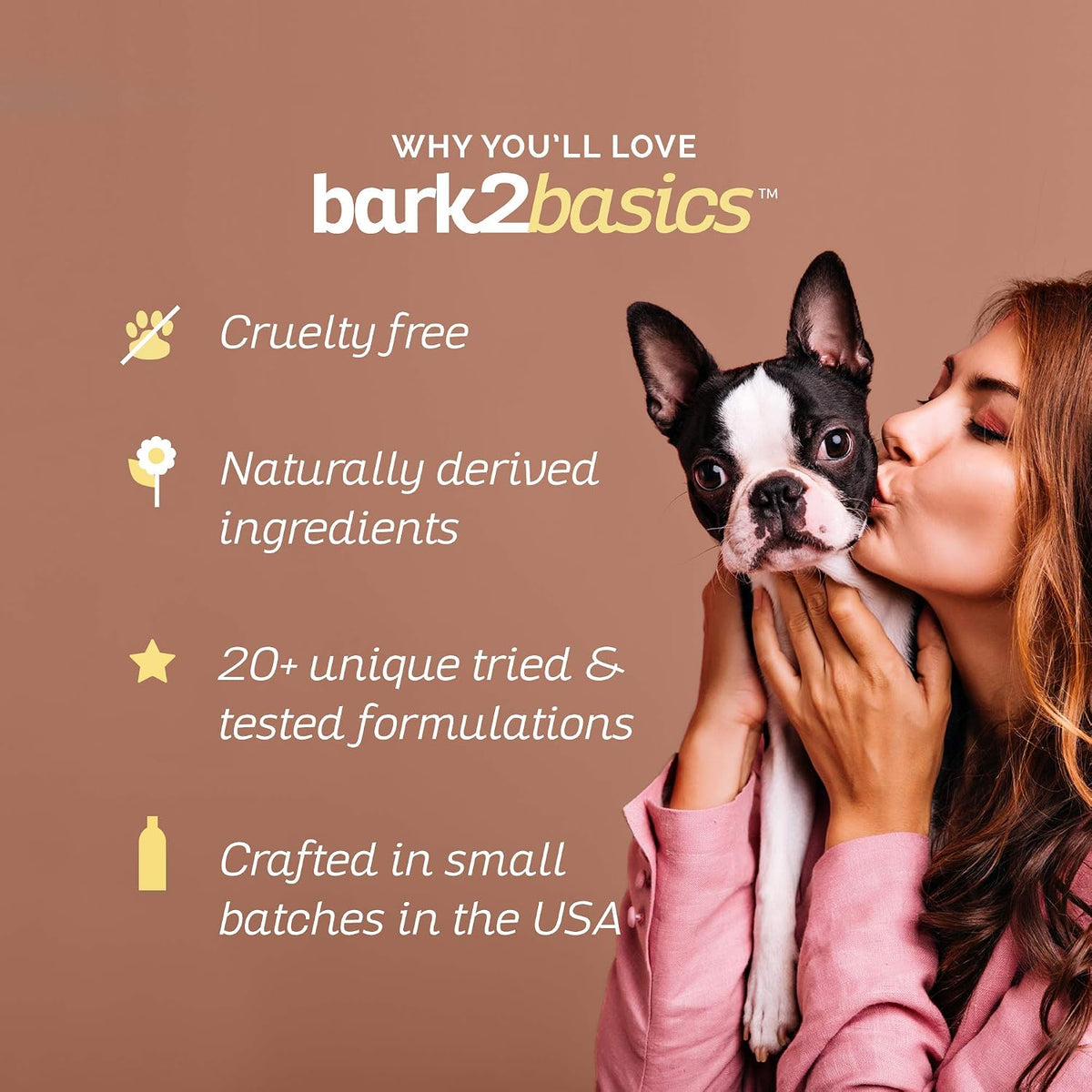 bark2basics pomegranate greek yogurt dog shampoo, 1 gallon, close-up detail